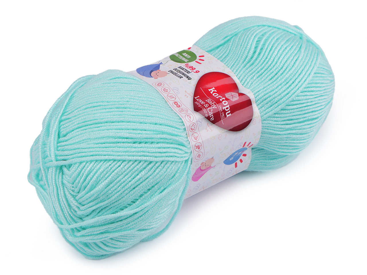 Fir de tricotat baby love a care 100 g - Gri foarte deschis (1 Bucată)