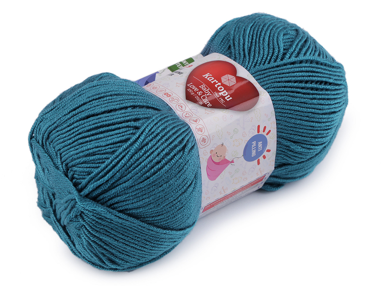 Fir de tricotat baby love a care 100 g - Gri foarte deschis (1 Bucată)