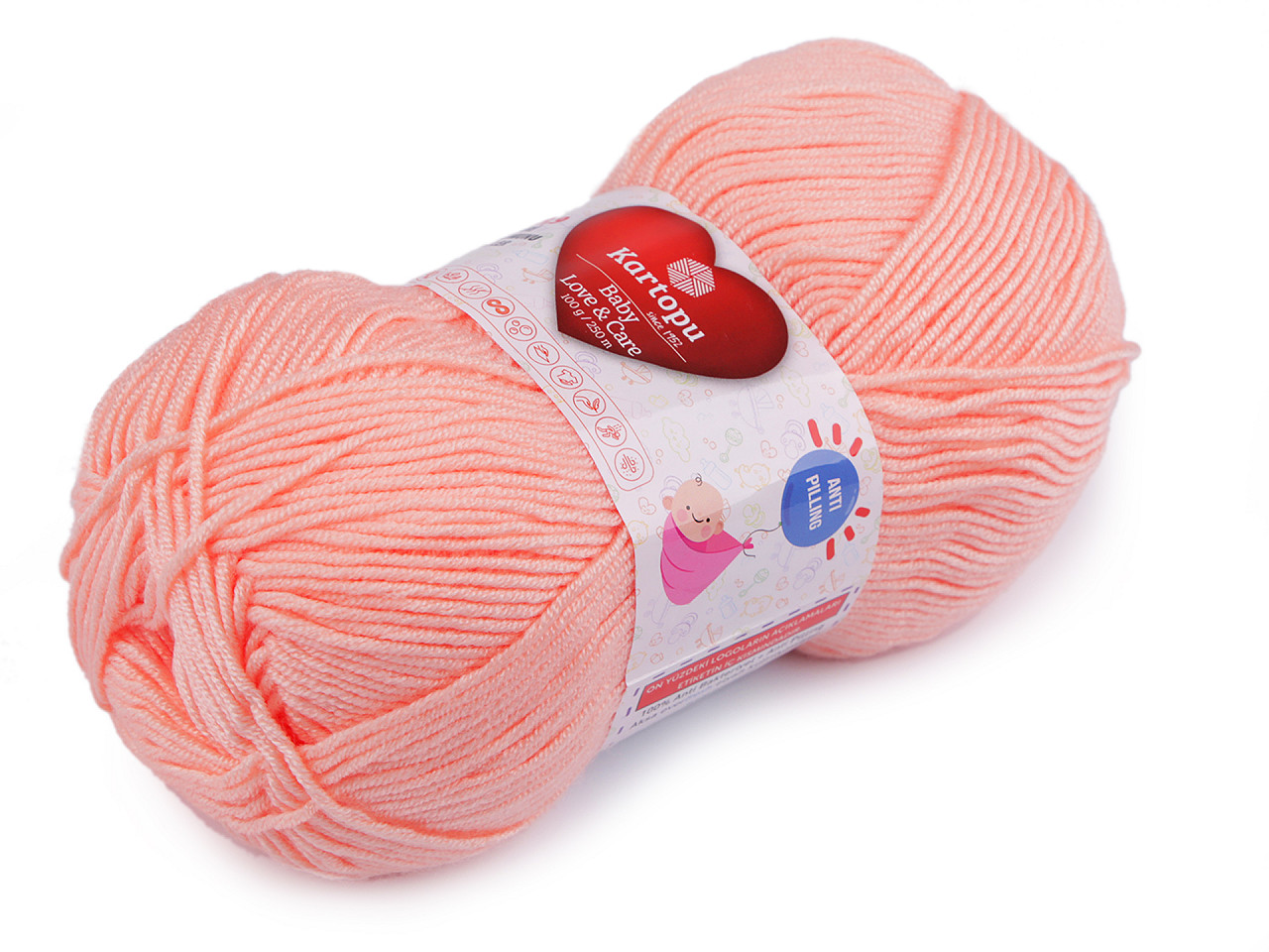 Fir de tricotat baby love a care 100 g - Gri foarte deschis (1 Bucată)