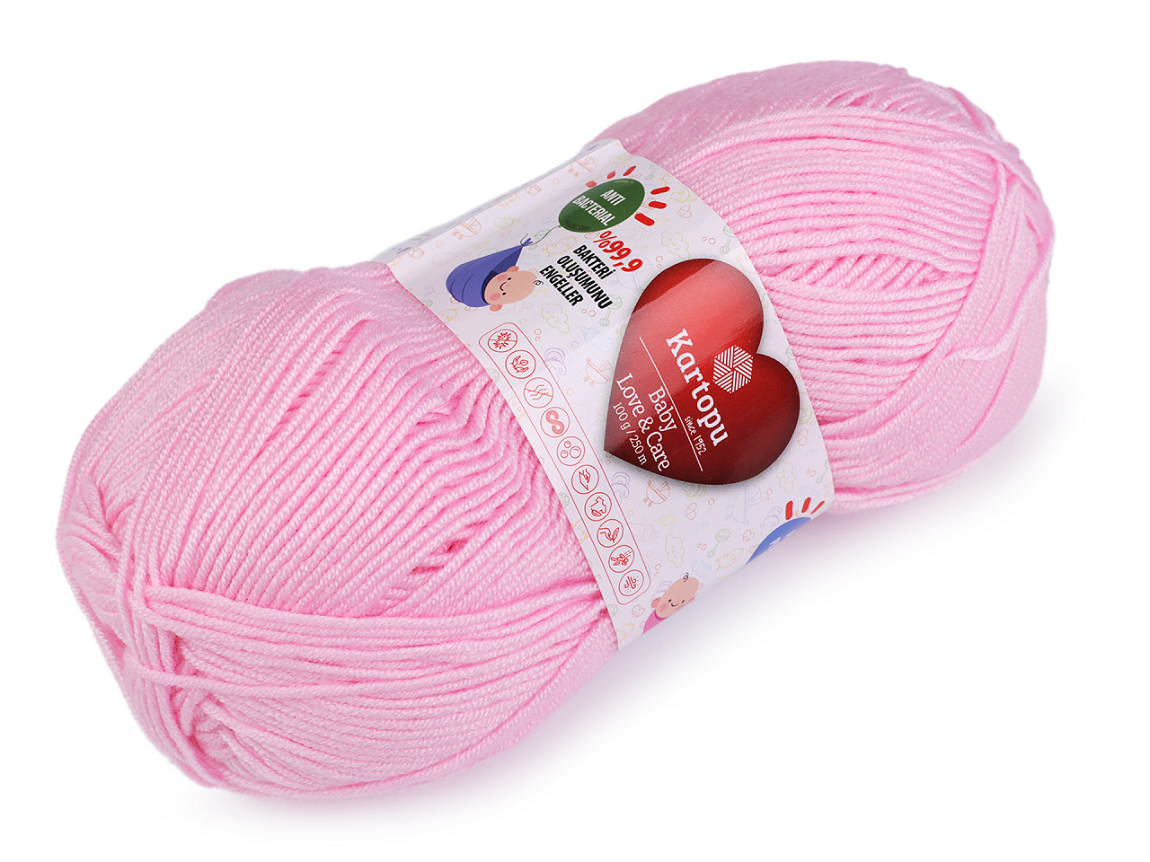Fir de tricotat baby love a care 100 g - Gri foarte deschis (1 Bucată)