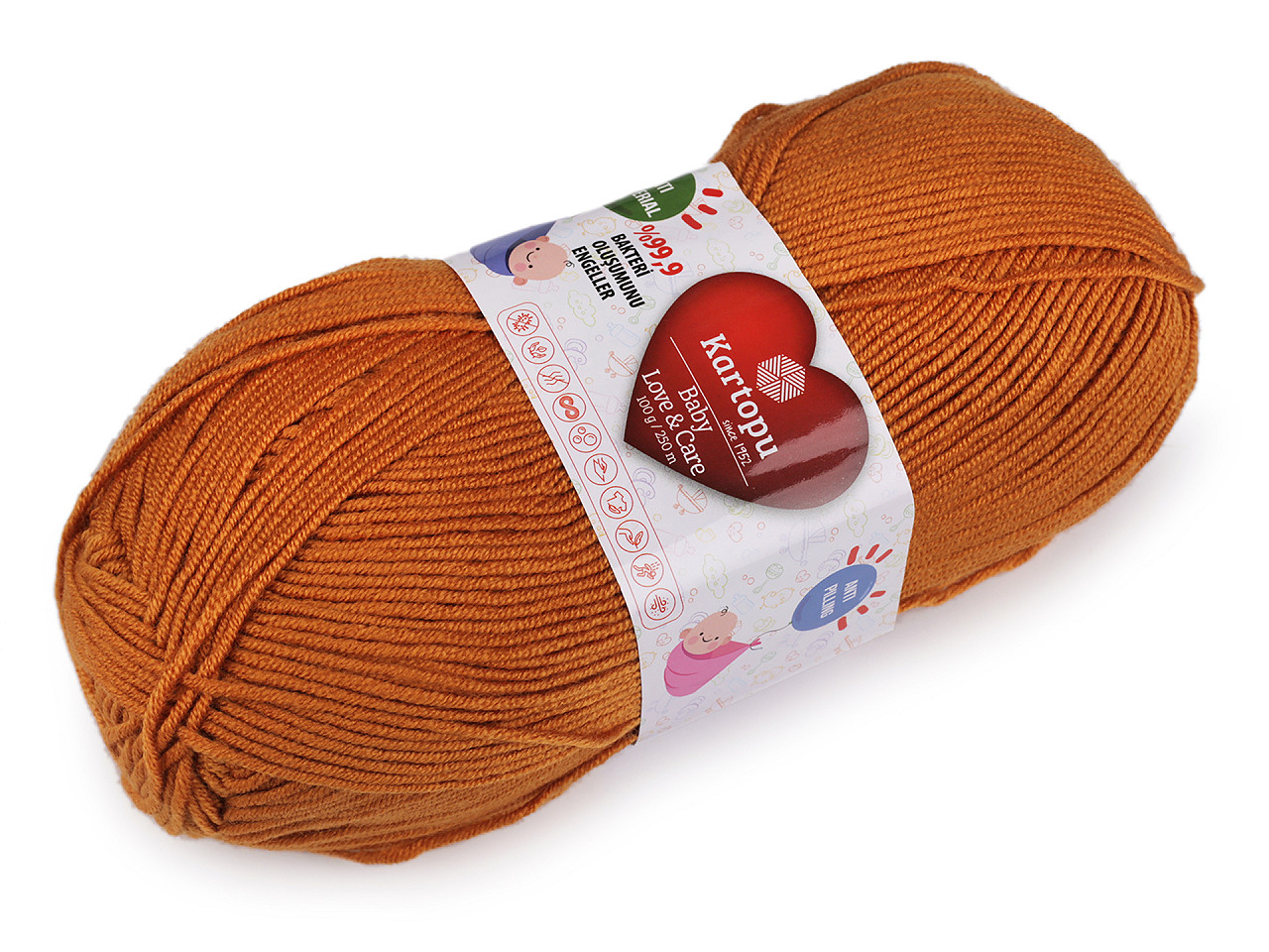 Fir de tricotat baby love a care 100 g - Gri foarte deschis (1 Bucată)