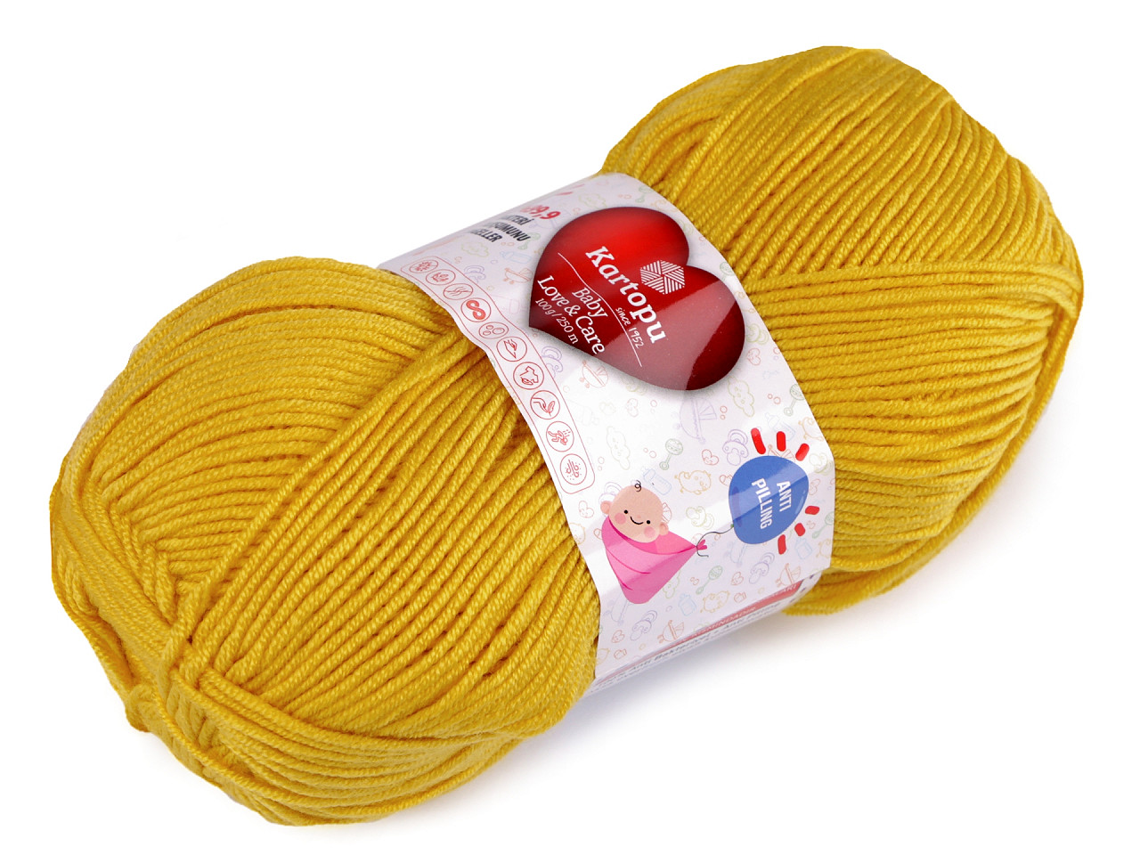 Fir de tricotat baby love a care 100 g - Gri foarte deschis (1 Bucată)
