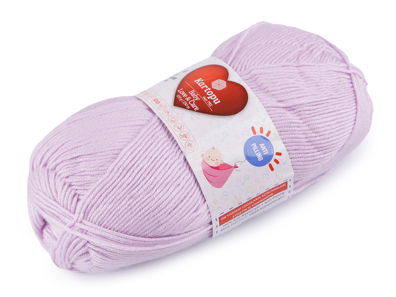 Fir de tricotat baby love a care 100 g - Gri foarte deschis (1 Bucată)