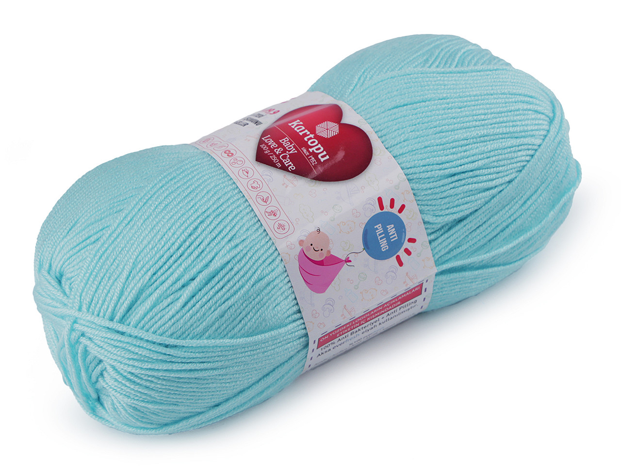 Fir de tricotat baby love a care 100 g - Gri foarte deschis (1 Bucată)