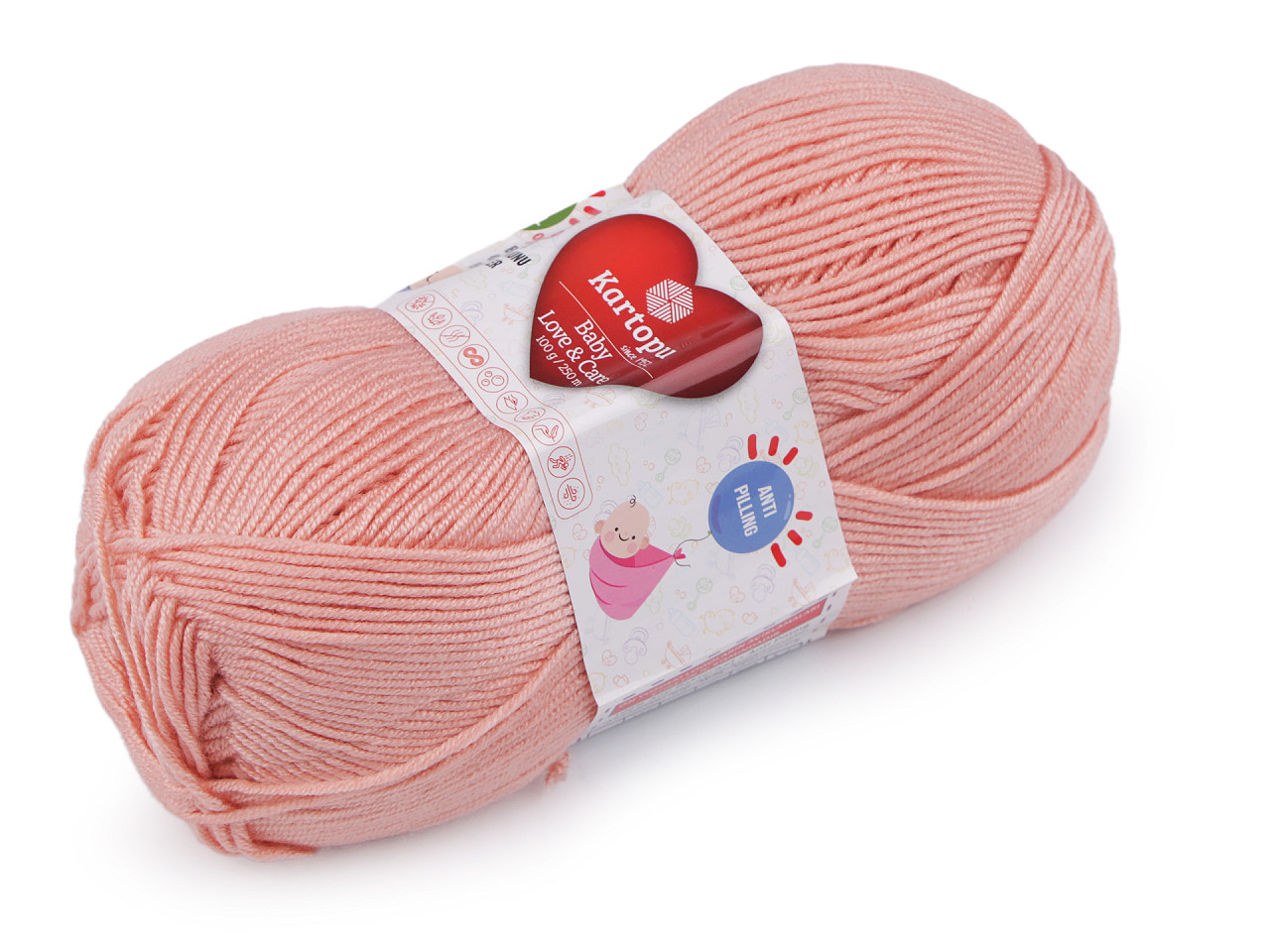 Fir de tricotat baby love a care 100 g - Gri foarte deschis (1 Bucată)