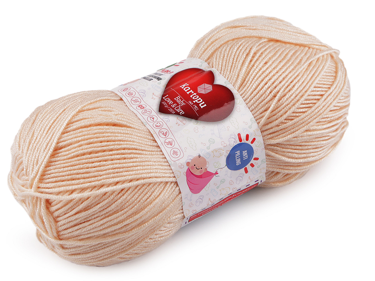 Fir de tricotat baby love a care 100 g - Gri foarte deschis (1 Bucată)
