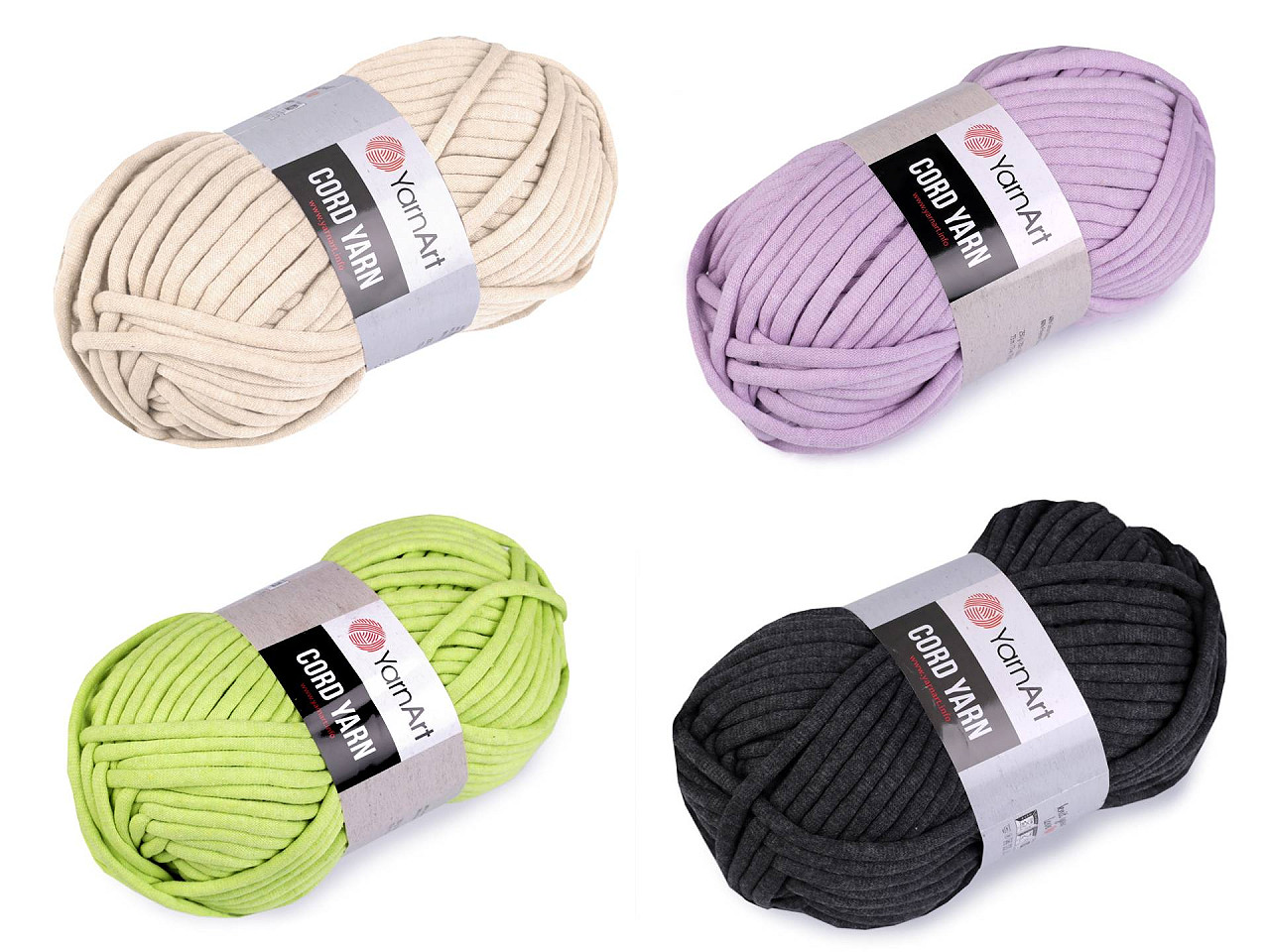Fir de tricotat cord yarn, 250 g - Verde pastel (1 Bucată)