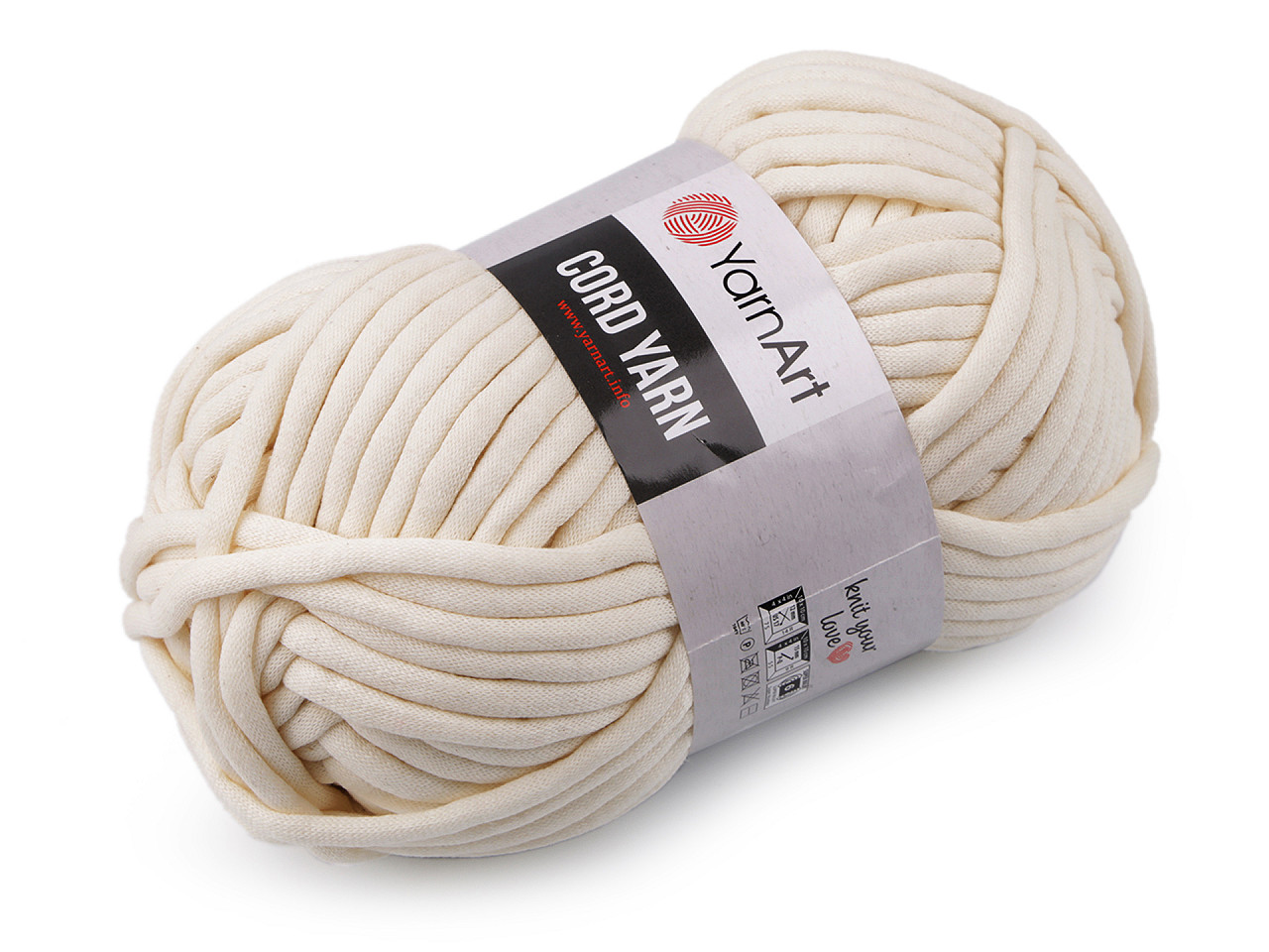Fir de tricotat cord yarn, 250 g - Verde pastel (1 Bucată)