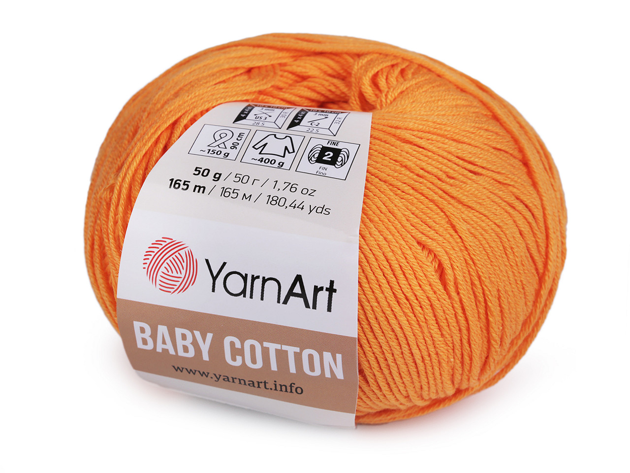 Fir de tricotat baby cotton, 50 g - Gri neutral (1 Bucată)