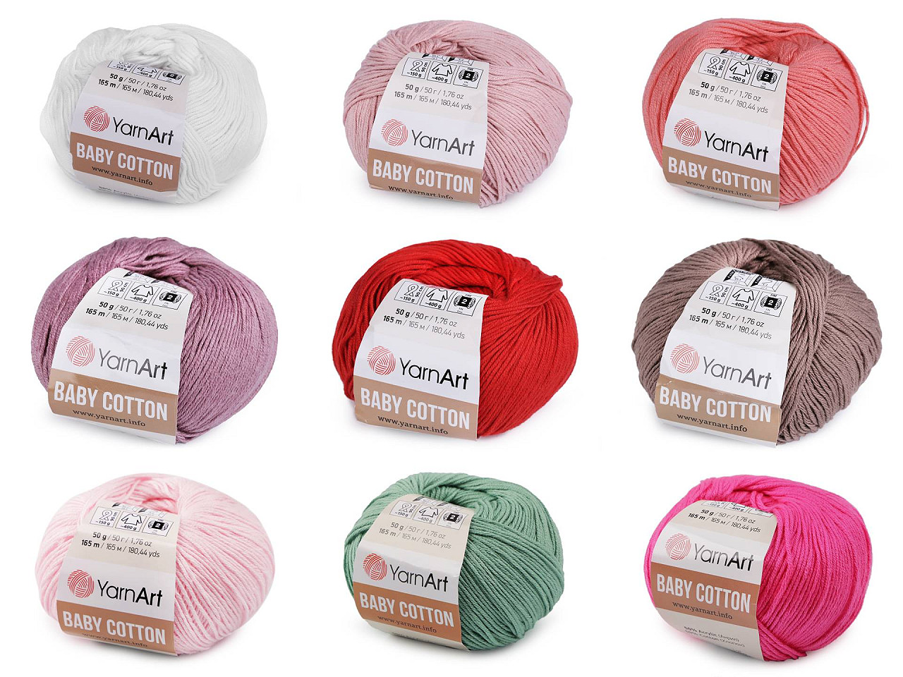 Fir de tricotat baby cotton, 50 g - Gri neutral (1 Bucată)