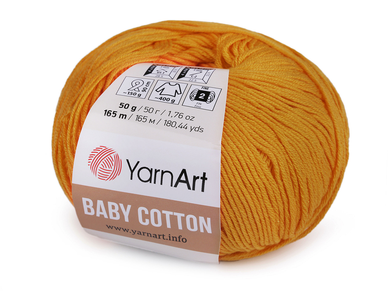 Fir de tricotat baby cotton, 50 g - Gri neutral (1 Bucată)