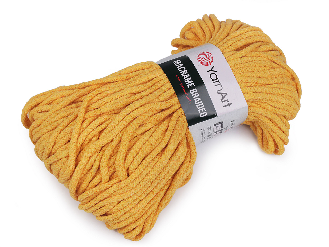 Fir de tricotat macrame braided 250 g - Ecru (1 Bucată)