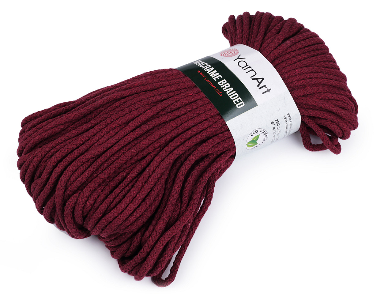 Fir de tricotat macrame braided 250 g - Ecru (1 Bucată)