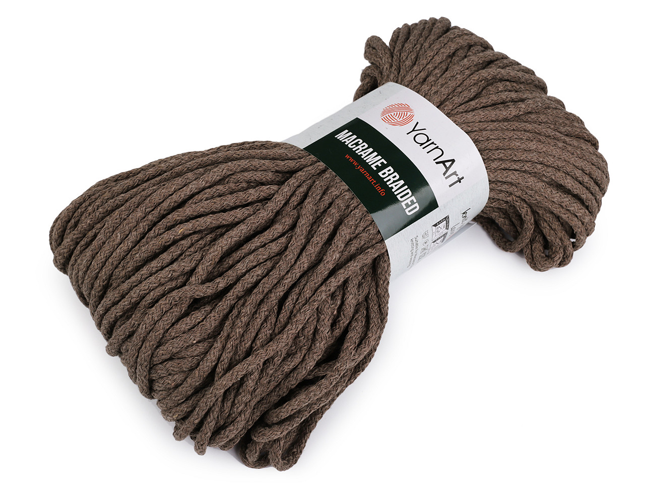 Fir de tricotat macrame braided 250 g - Ecru (1 Bucată)