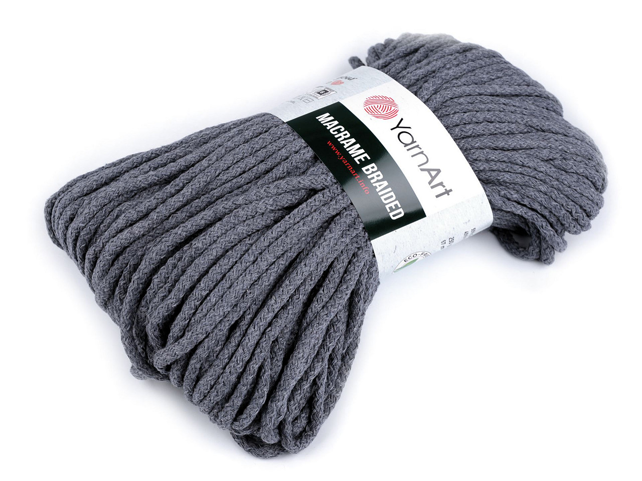 Fir de tricotat macrame braided 250 g - Ecru (1 Bucată)