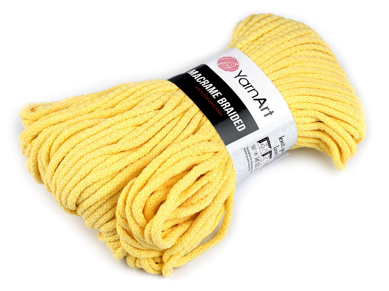 Fir de tricotat macrame braided 250 g - Ecru (1 Bucată)