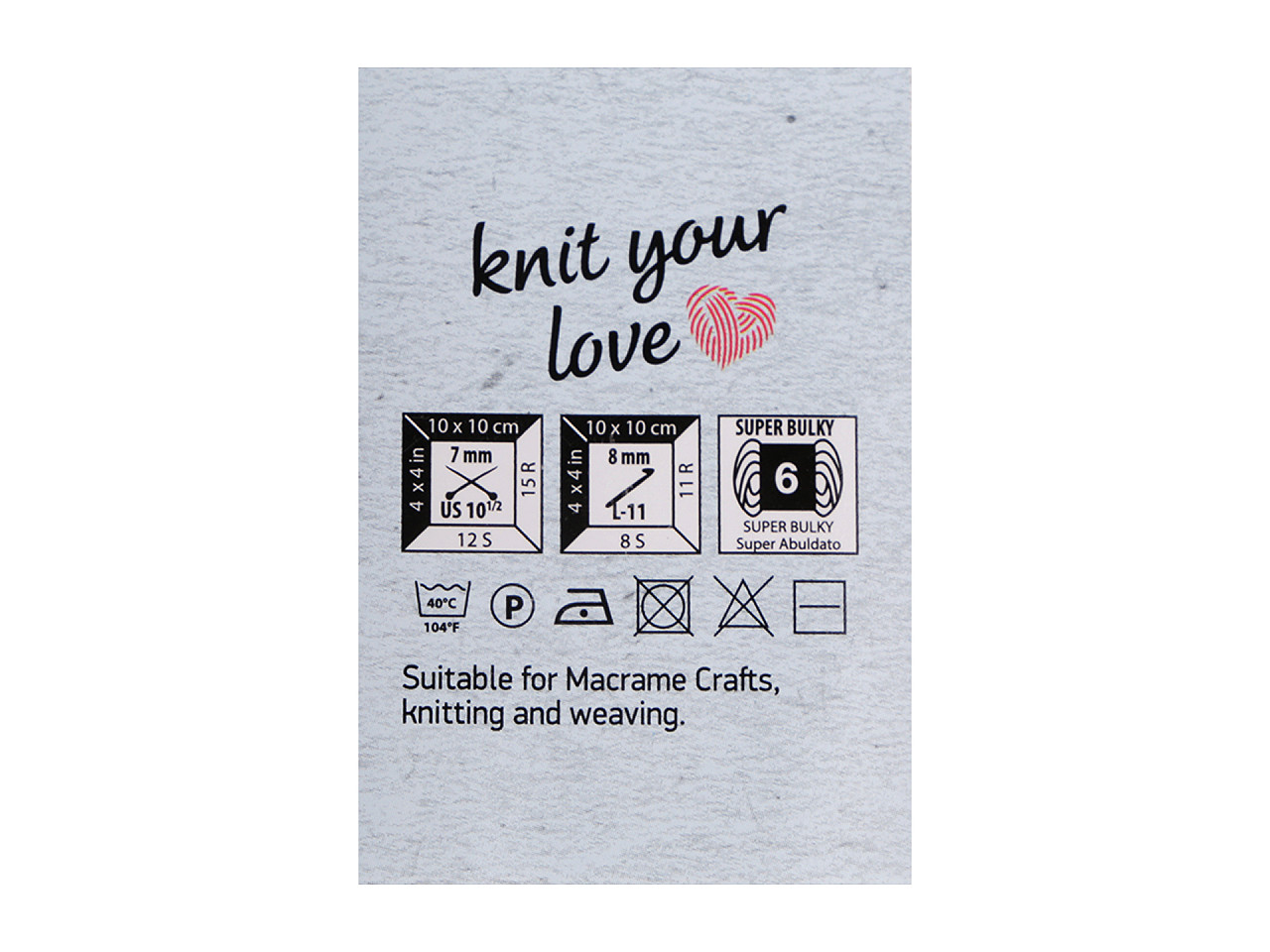 Fire de tricotat twisted macrame 250 g - Roz somon deschis (1 Bucată)