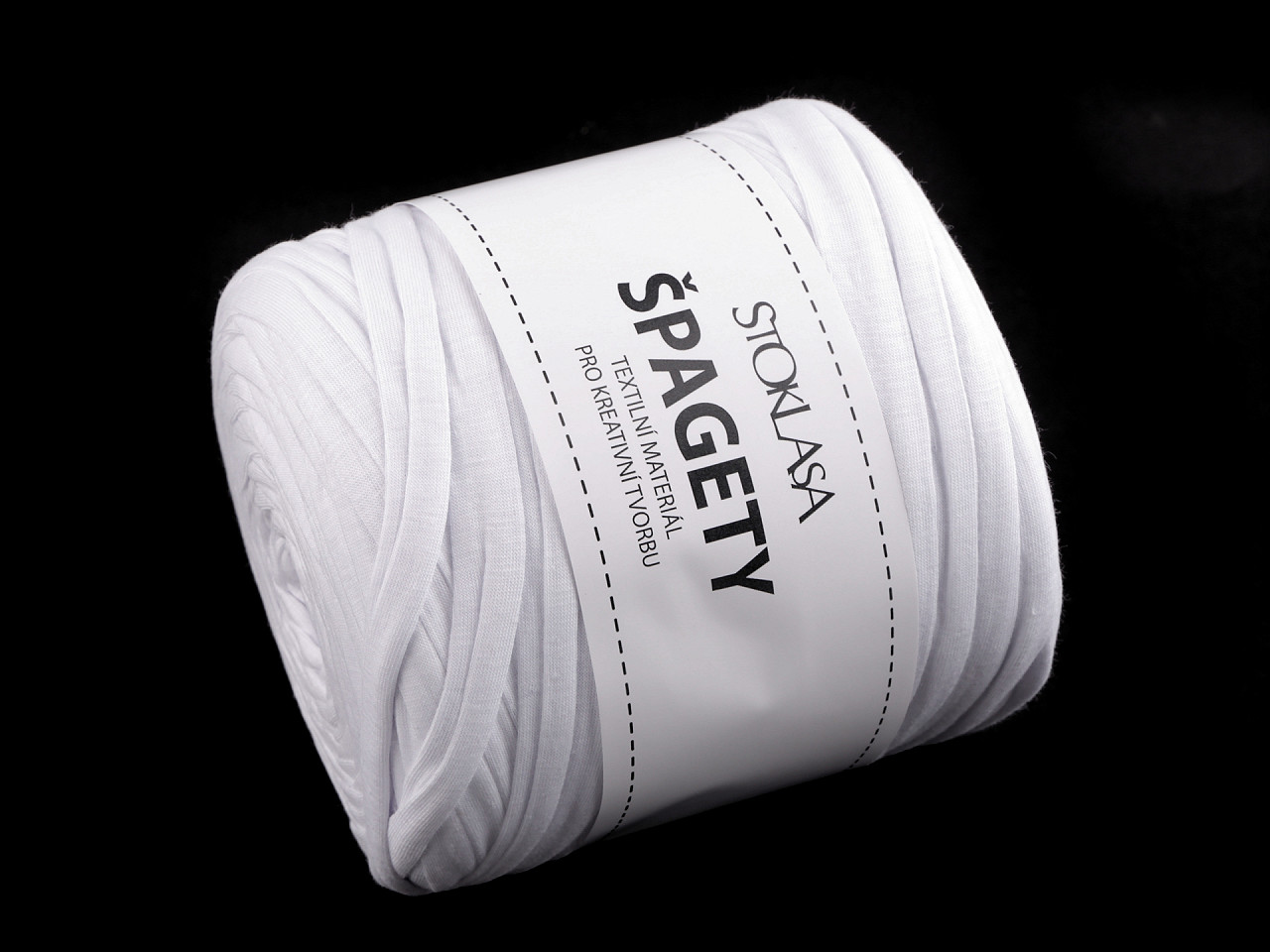 Bandă de tricotat spaghetti,  550 g - Gri închis (1 Bucată)