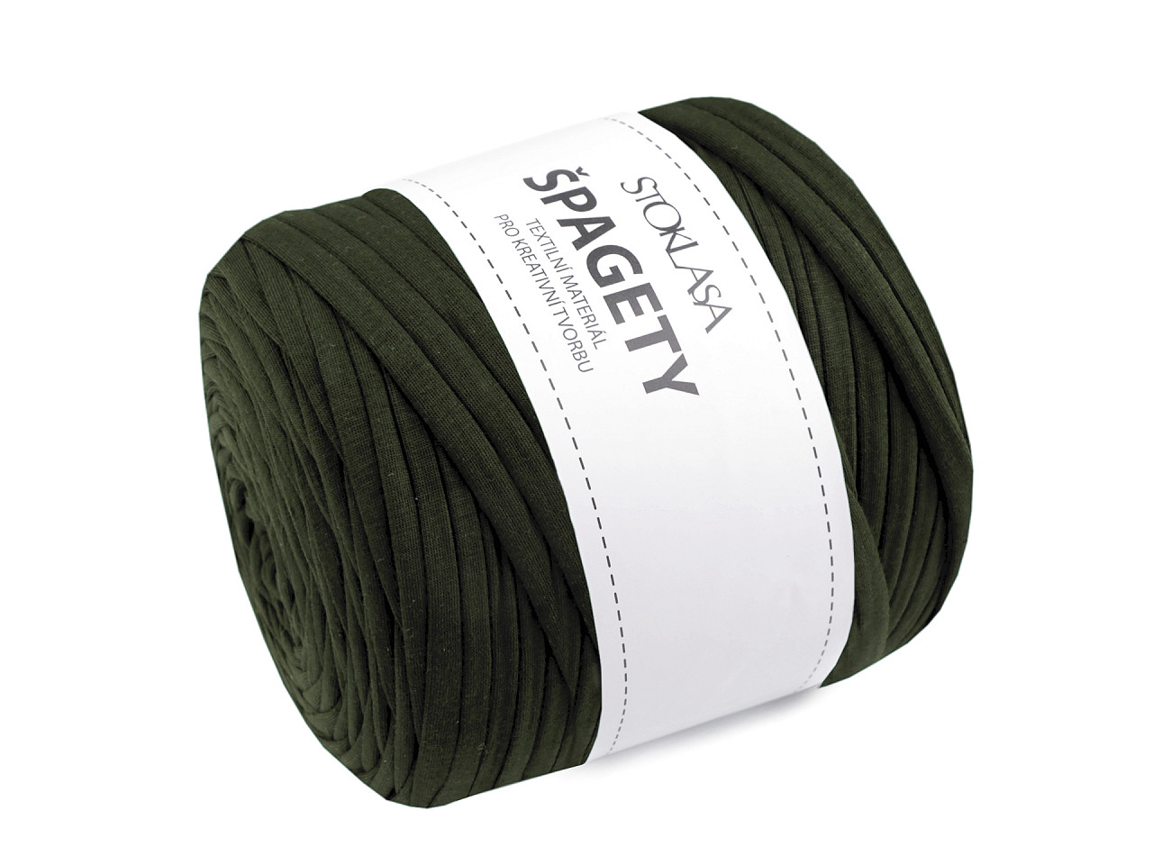 Bandă de tricotat spaghetti,  550 g - Gri închis (1 Bucată)