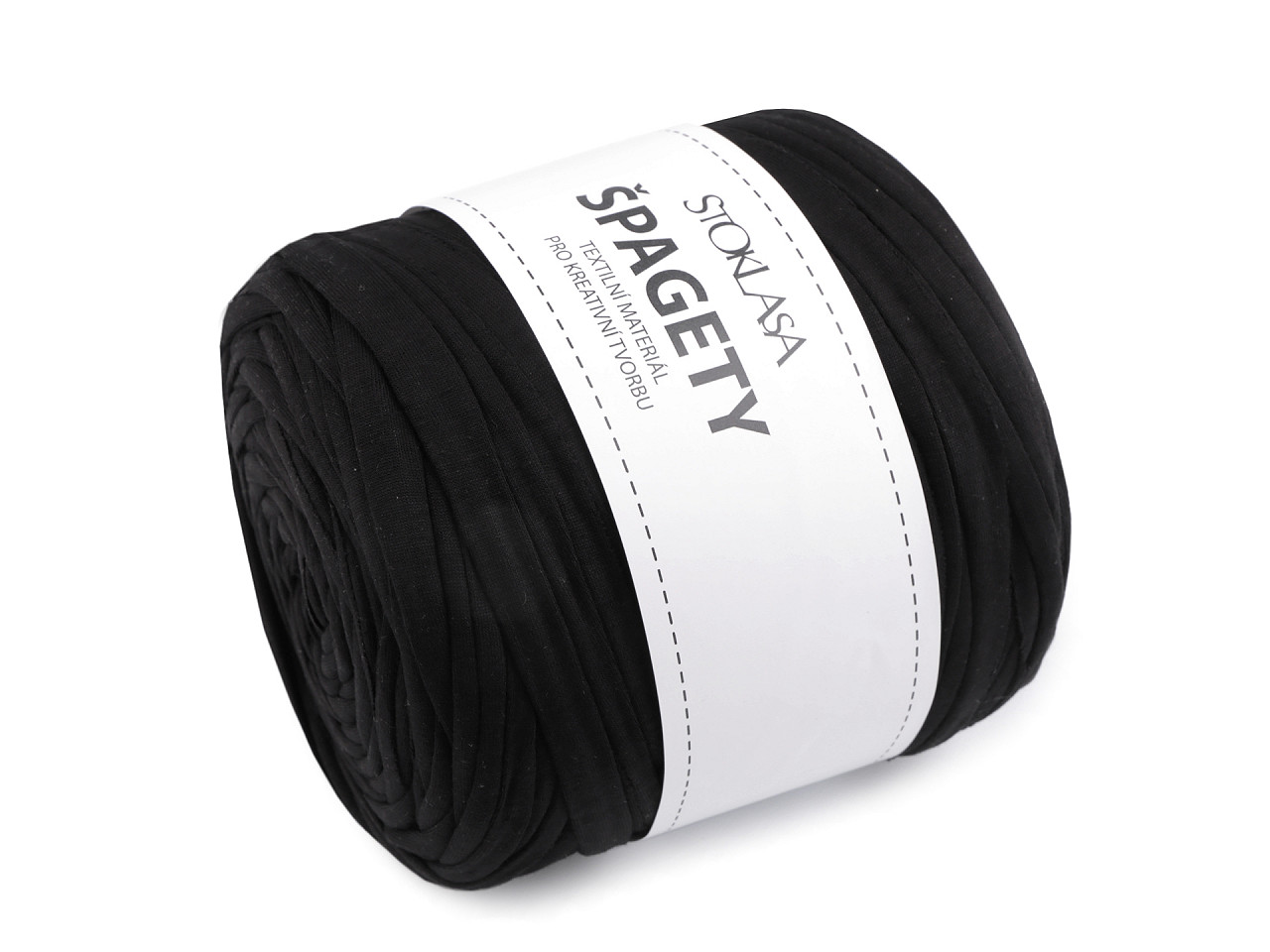 Bandă de tricotat spaghetti,  550 g - Gri închis (1 Bucată)