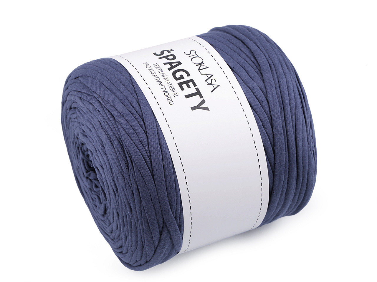 Bandă de tricotat spaghetti,  550 g - Gri închis (1 Bucată)