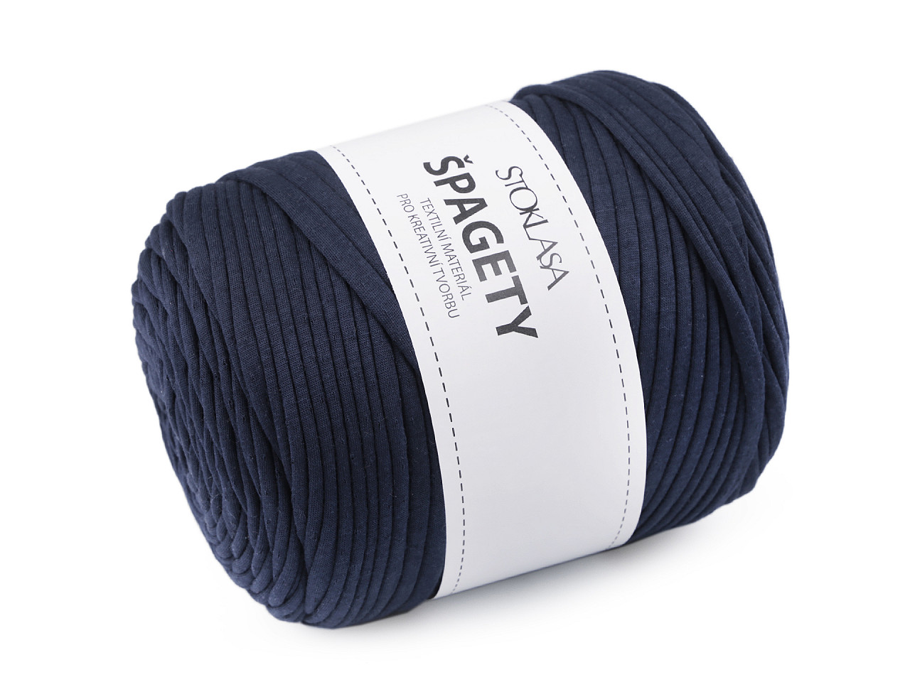 Bandă de tricotat spaghetti,  550 g - Gri închis (1 Bucată)