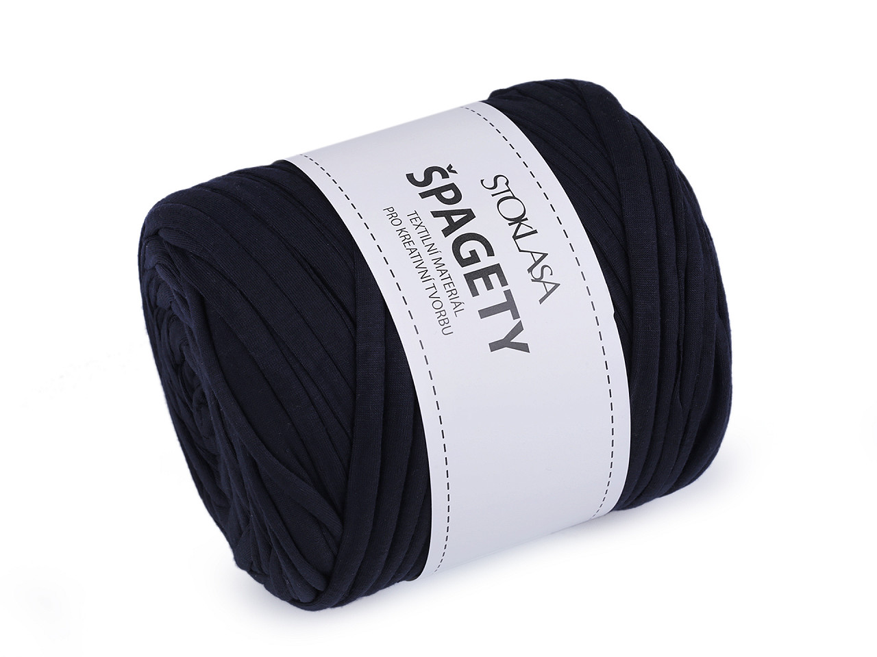 Bandă de tricotat spaghetti,  550 g - Gri închis (1 Bucată)