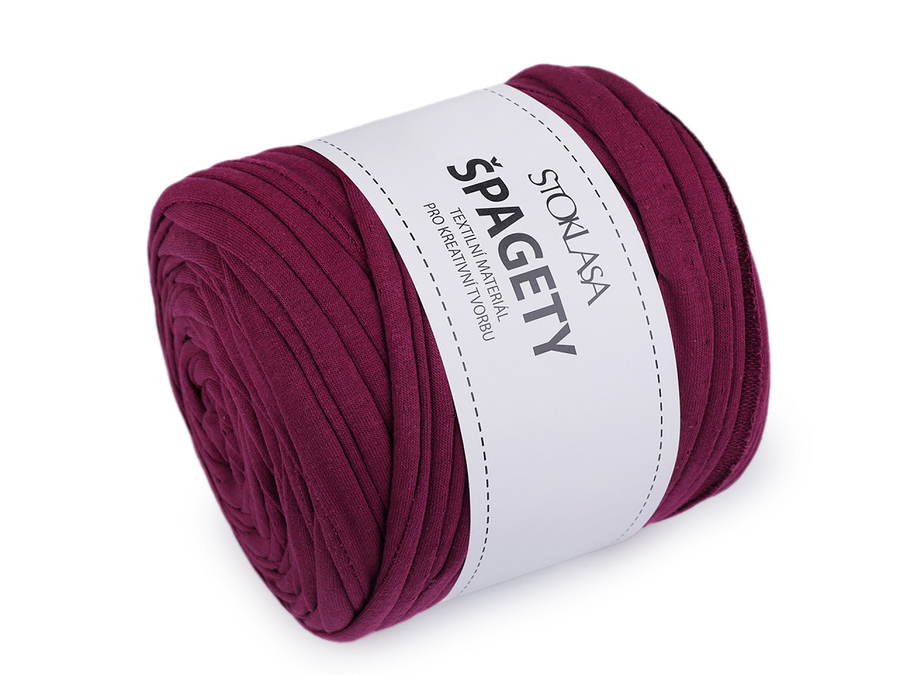 Bandă de tricotat spaghetti,  550 g - Gri închis (1 Bucată)