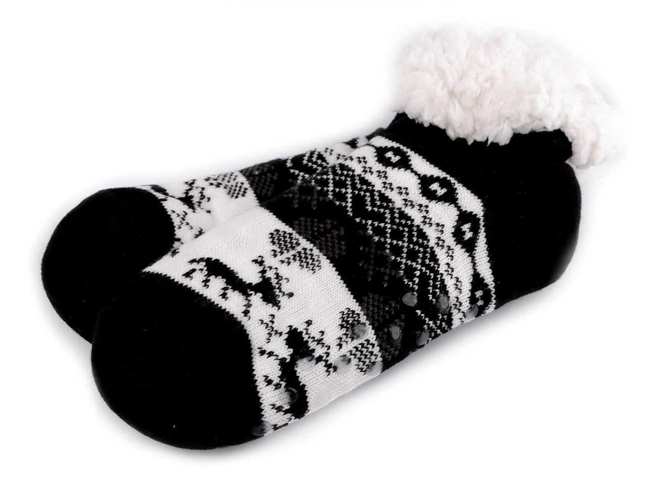 Șosete  de damă cu anti-alunecare emi ross - Negru (1 Pereche)