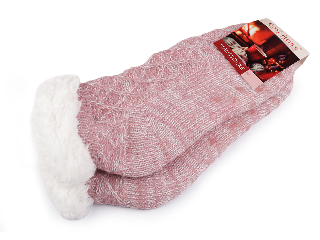 Șosete  de damă cu anti-alunecare emi ross - Negru (1 Pereche)