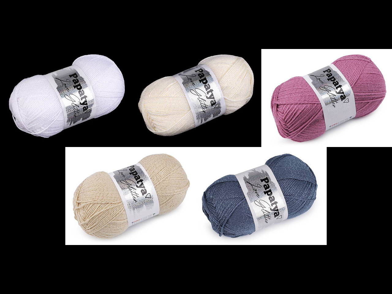 Fire de tricotat papatya love glitter 100 g - Galben muștar (5 Bucăți) Fire de tricotat papatya love glitter 100 g - Galben muștar (5 Bucăți)