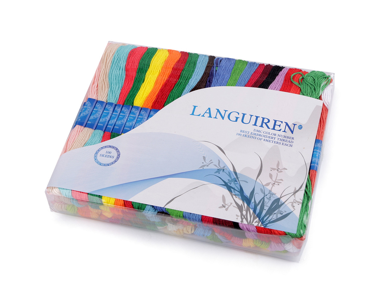 Set fire de broderie tip mouline 100 buc/8 m - Mix (100 Bucăți)