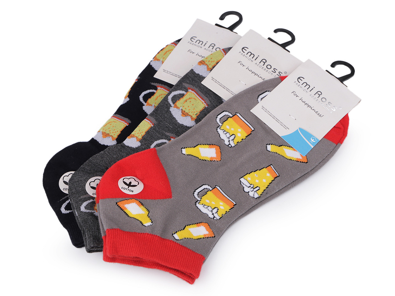 Șosete bărbați din bumbac - Albastru denim (1 Pereche)