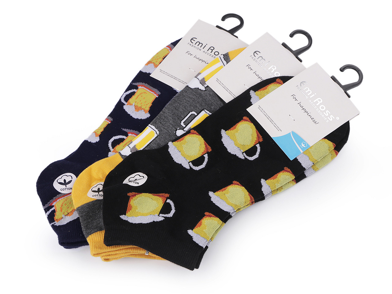 Șosete bărbați din bumbac - Albastru denim (1 Pereche)