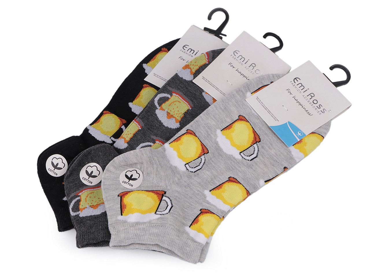 Șosete bărbați din bumbac - Albastru denim (1 Pereche)