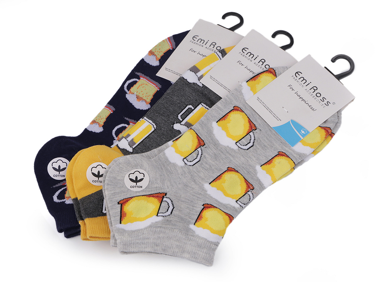 Șosete bărbați din bumbac - Albastru denim (1 Pereche)