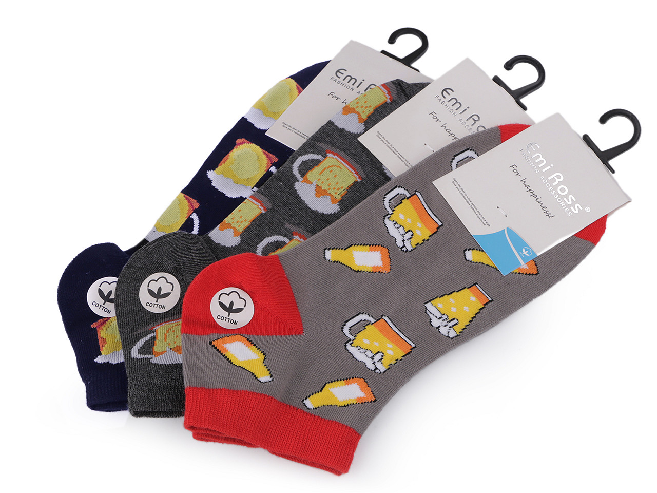 Șosete bărbați din bumbac - Albastru denim (1 Pereche)