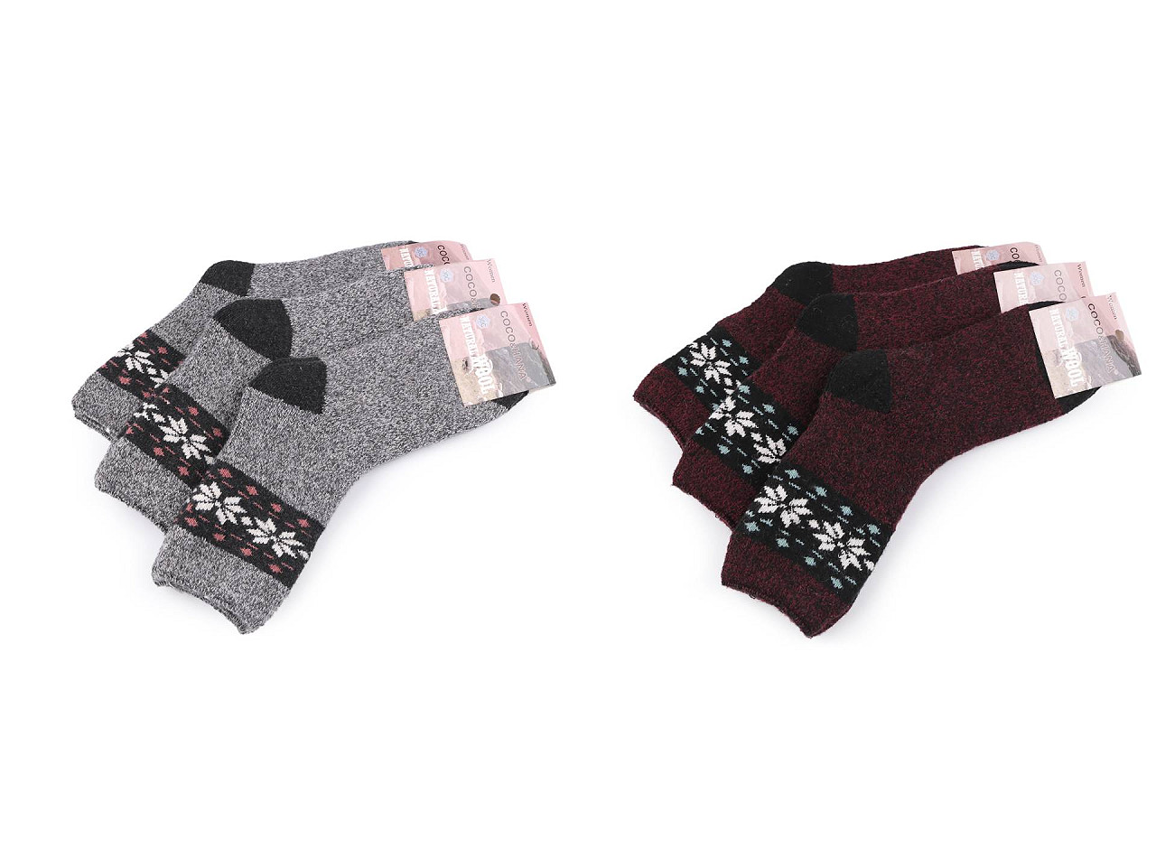 Șosete înalte termo - Mix nr. 2 (3 Perechi)