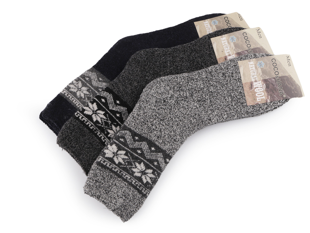 Șosete înalte termo - Mix nr. 2 (3 Perechi)