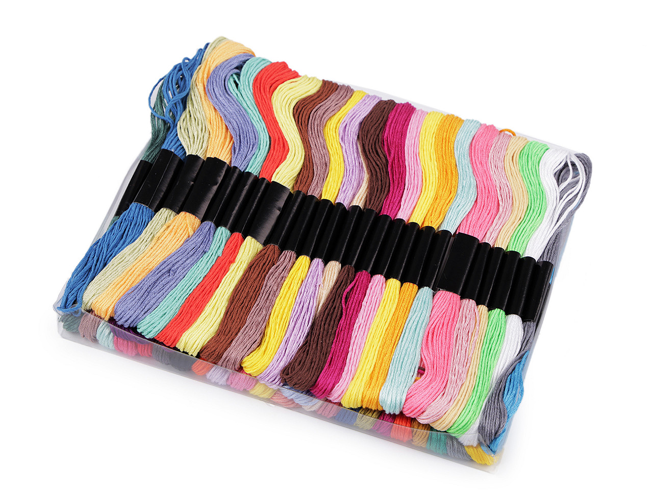 Fire de broderie tip mouline grus 50 buc/8 m - Mix (50 Bucăți)