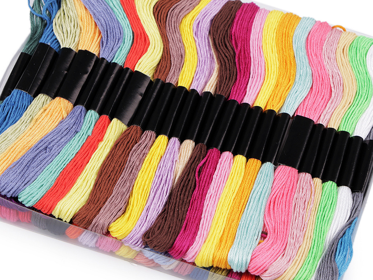 Fire de broderie tip mouline grus 50 buc/8 m - Mix (50 Bucăți)