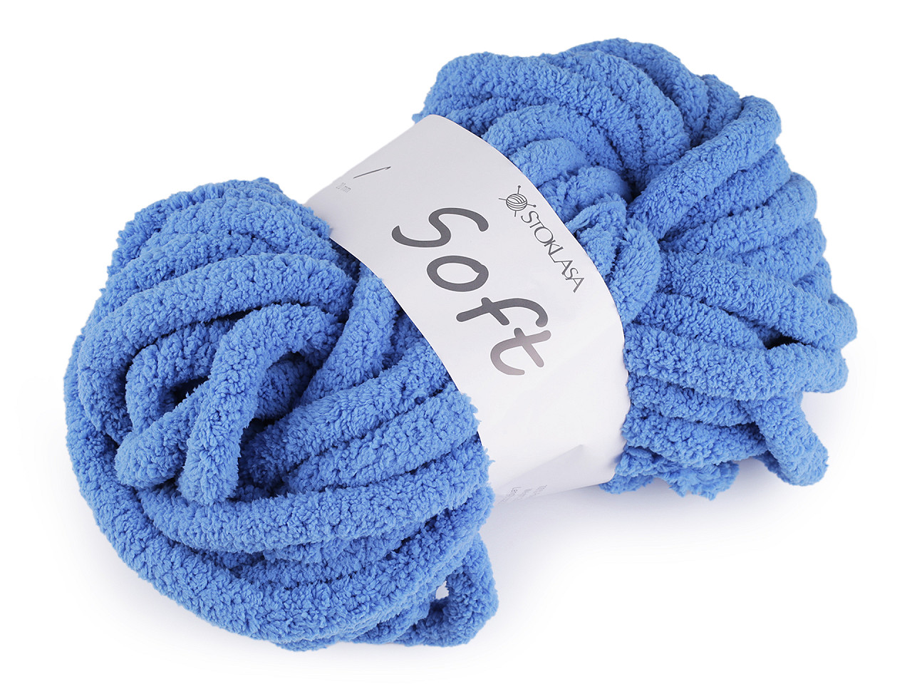 Fire de tricotat chenille soft 250 g - Baby blue (1 Bucată)