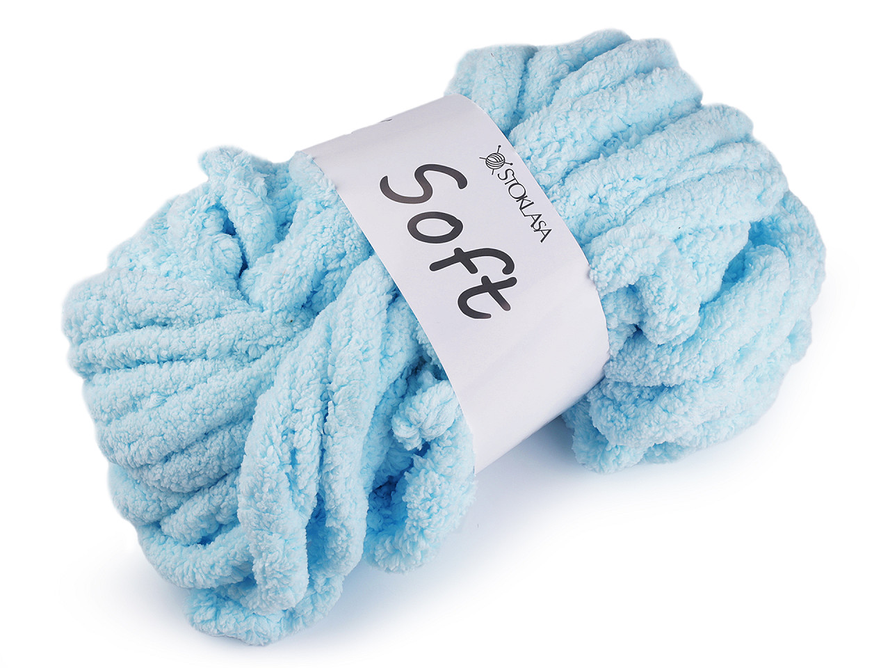 Fire de tricotat chenille soft 250 g - Baby blue (1 Bucată)