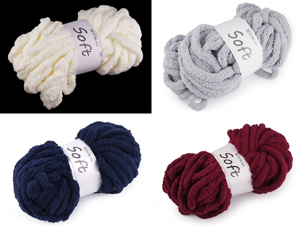 Fire de tricotat chenille soft 250 g - Baby blue (1 Bucată)