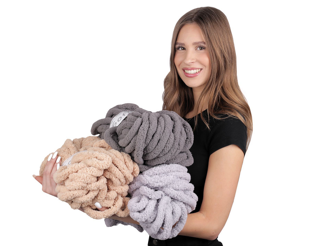 Fire de tricotat chenille soft 250 g - Baby blue (1 Bucată)