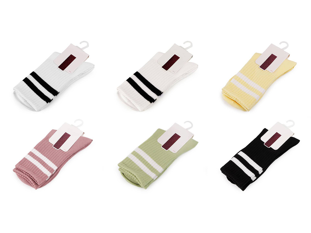 Șosete unisex din bumbac - Galben deschis (1 Pereche)