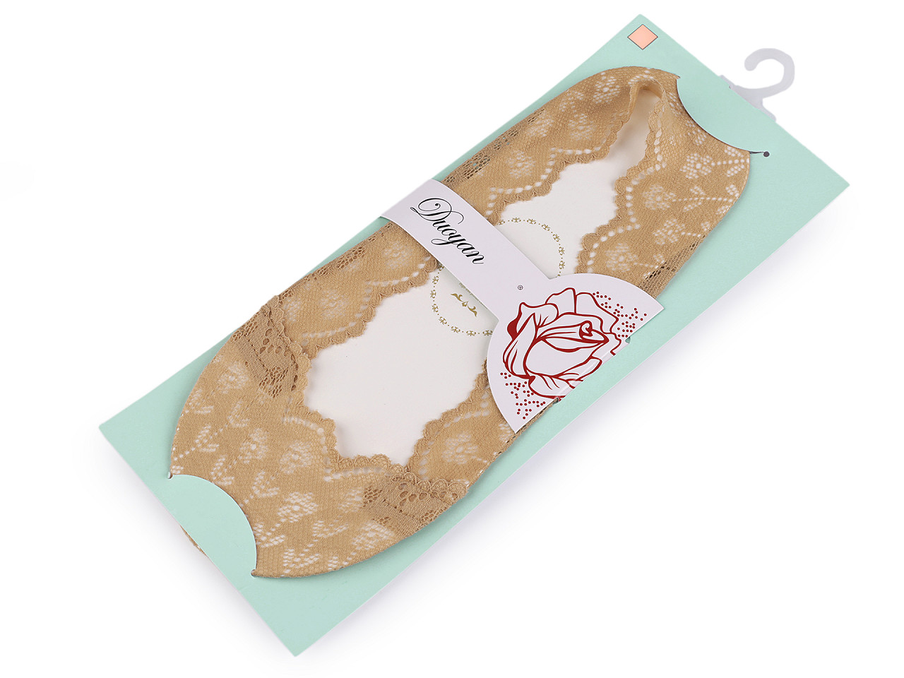 Sosete din dantela anti-alunecare - Gri neutral (1 Pereche)