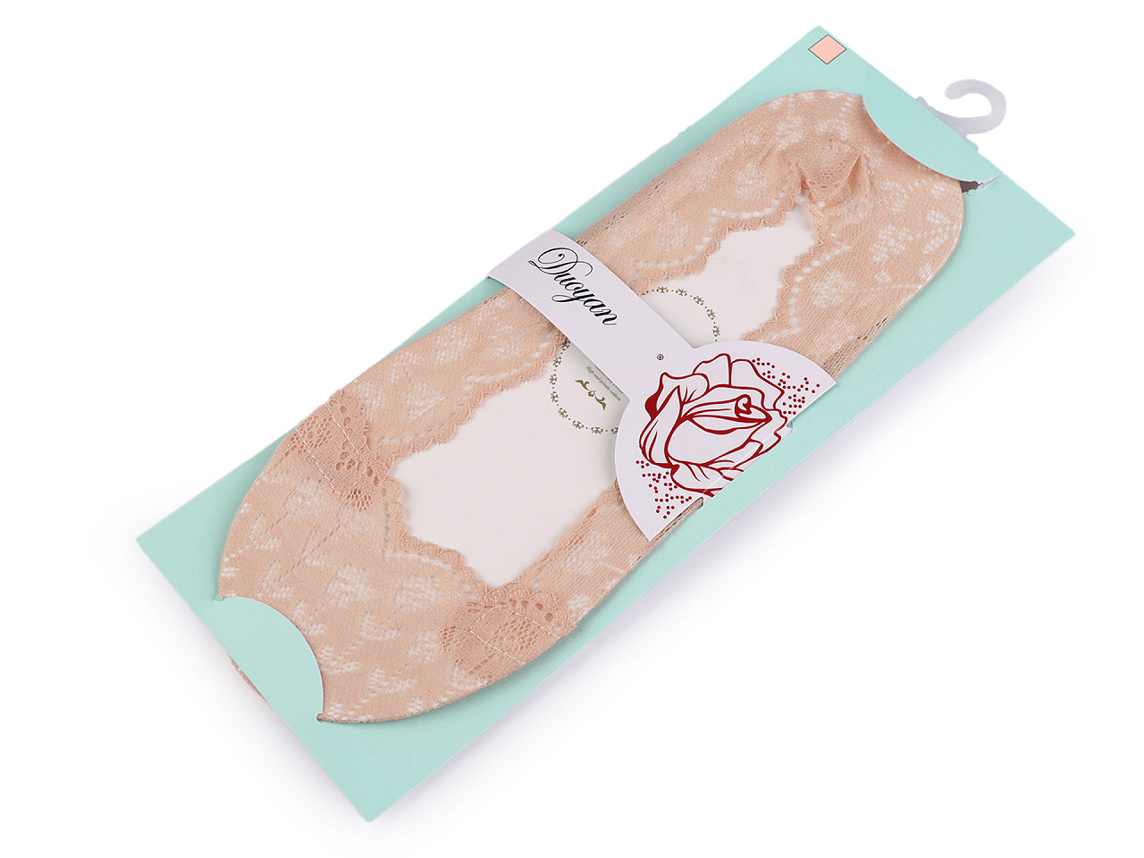 Sosete din dantela anti-alunecare - Gri neutral (1 Pereche)