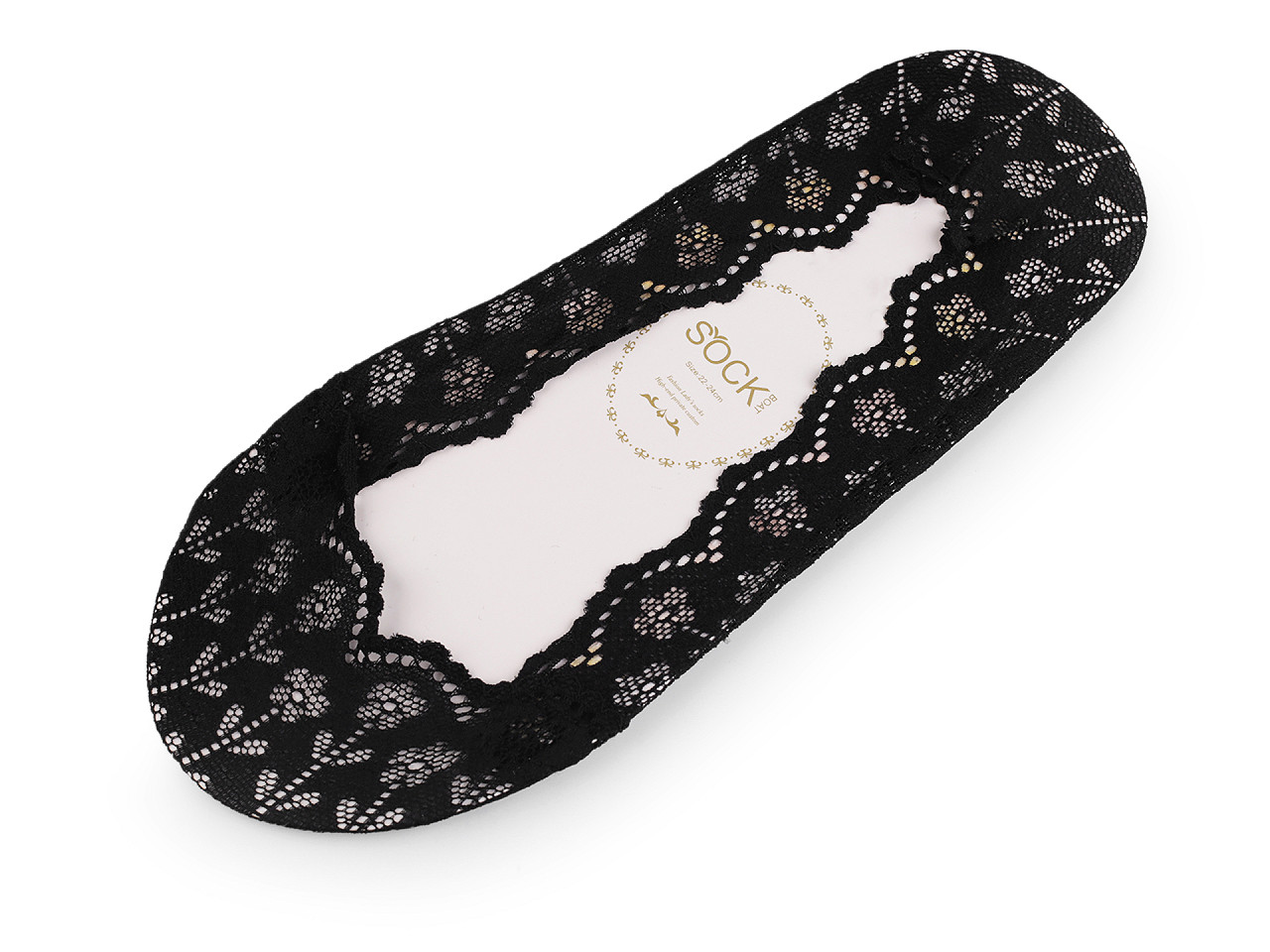 Sosete din dantela anti-alunecare - Gri neutral (1 Pereche)