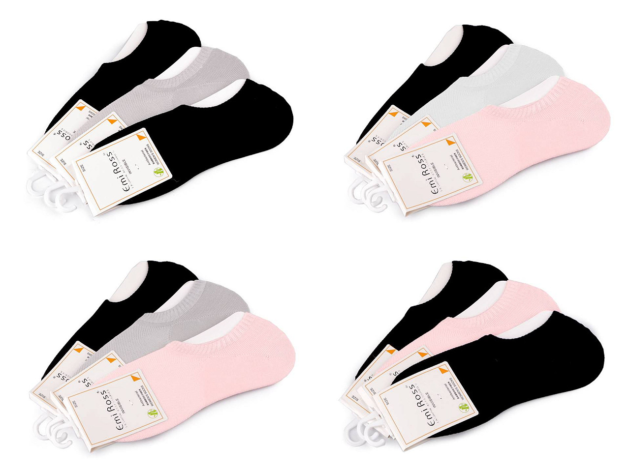 Sosete din bambus emi ross - Mix (3 Perechi)